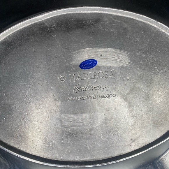 Mariposa Fleur de Lys Oval Serving Platter - Picture 6 of 9